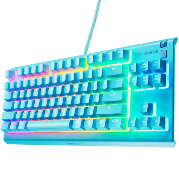 Купити Клавіатура SteelSeries Apex 3 TKL USB UA Aqua (64933) - фото 2