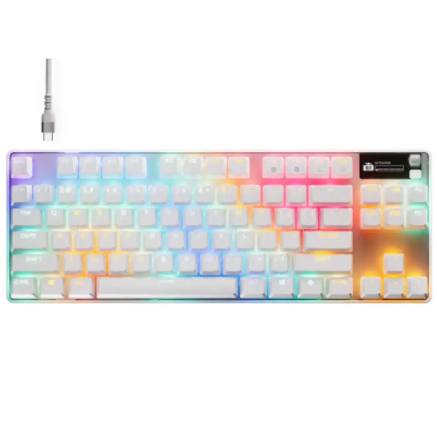 Купить Клавиатура SteelSeries Apex Pro TKL Gen 3 HyperMagnetic OmniPoint 3.0 OLED USB UA White (64898) - фото 2