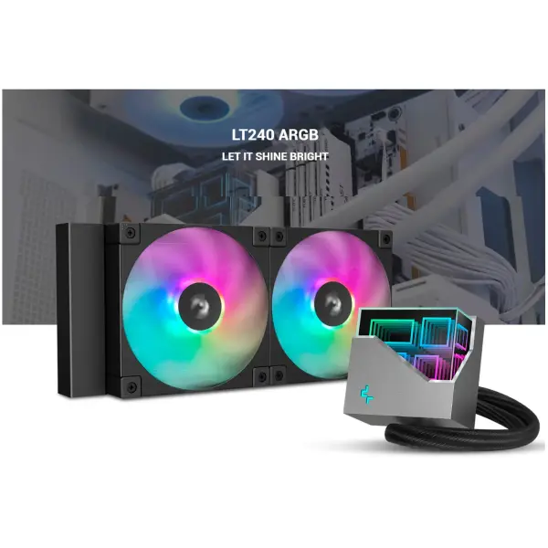 Купити Система водяного охолодження DeepCool LT240 ARGB Black (R-LT240-BKAMNC-G-1) - фото 5