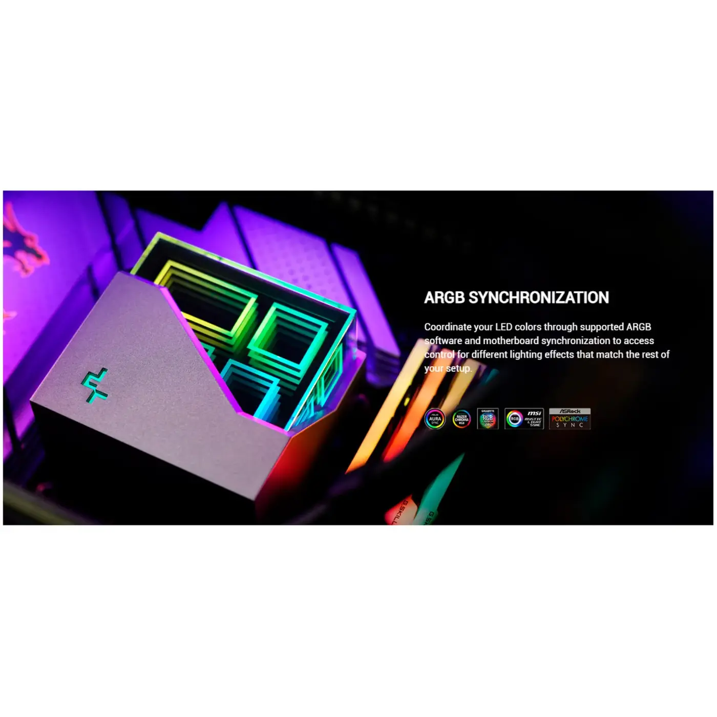 Купити Система водяного охолодження DeepCool LT240 ARGB Black (R-LT240-BKAMNC-G-1) - фото 8