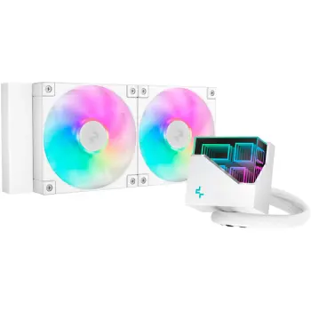 Купити Система водяного охолодження DeepCool LT240 ARGB White (R-LT240-WHAMNC-G-1) - фото 1