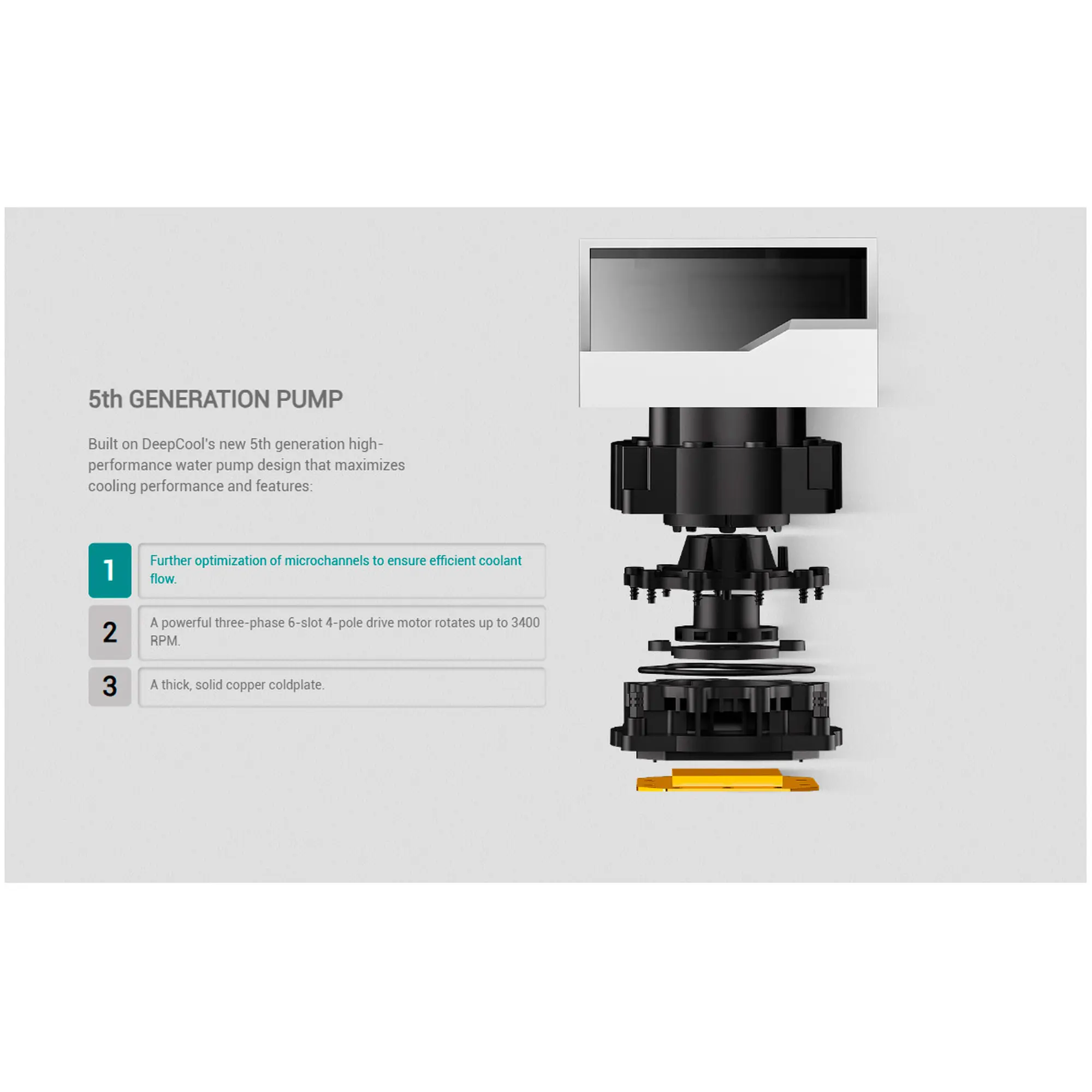 Купити Система водяного охолодження DeepCool LT240 ARGB White (R-LT240-WHAMNC-G-1) - фото 13