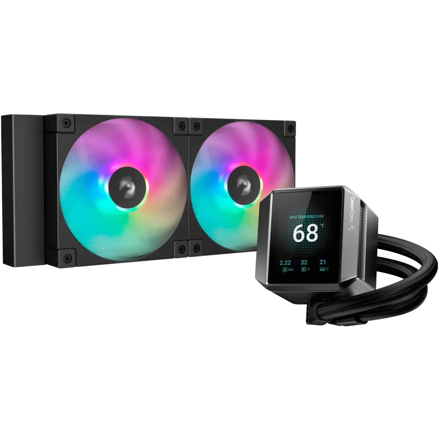 Купити Система водяного охолодження DeepCool Mystique 240 ARGB Black (R-LX550-BKADSNC-G-1) - фото 1