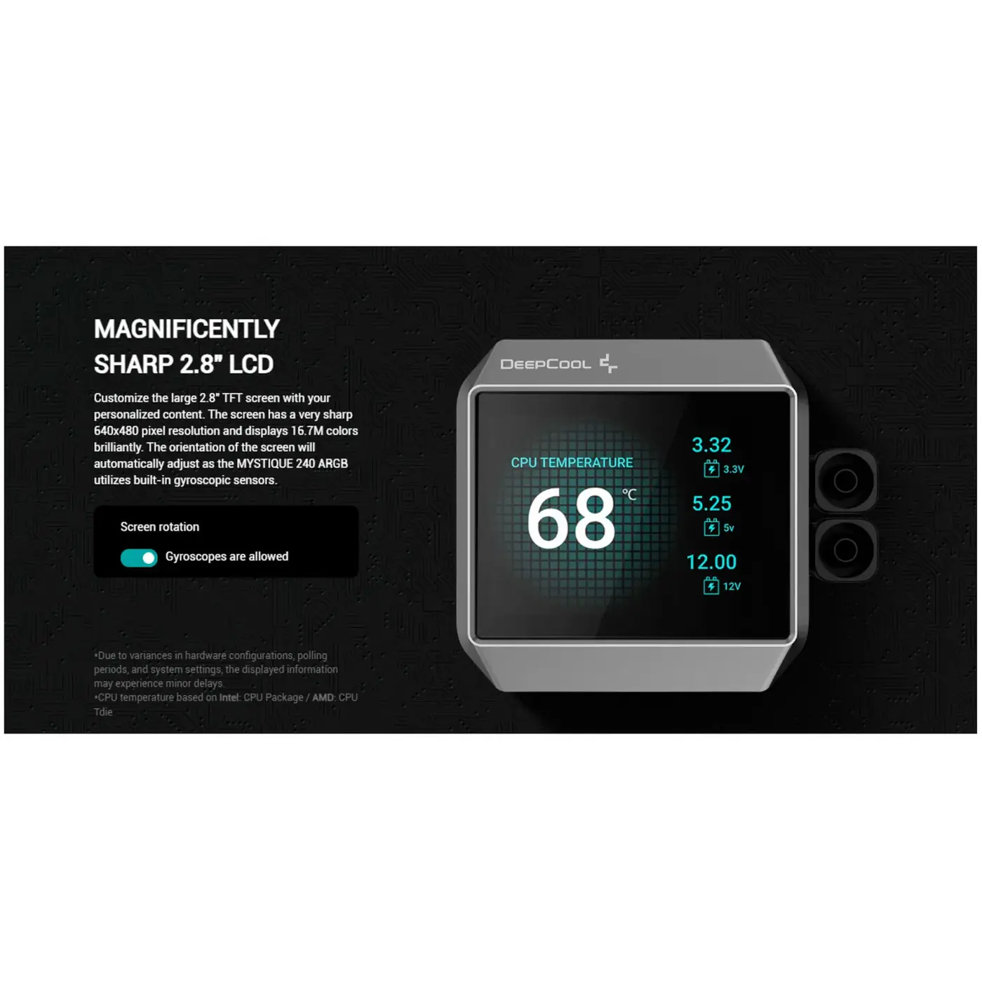 Купити Система водяного охолодження DeepCool Mystique 240 ARGB Black (R-LX550-BKADSNC-G-1) - фото 9
