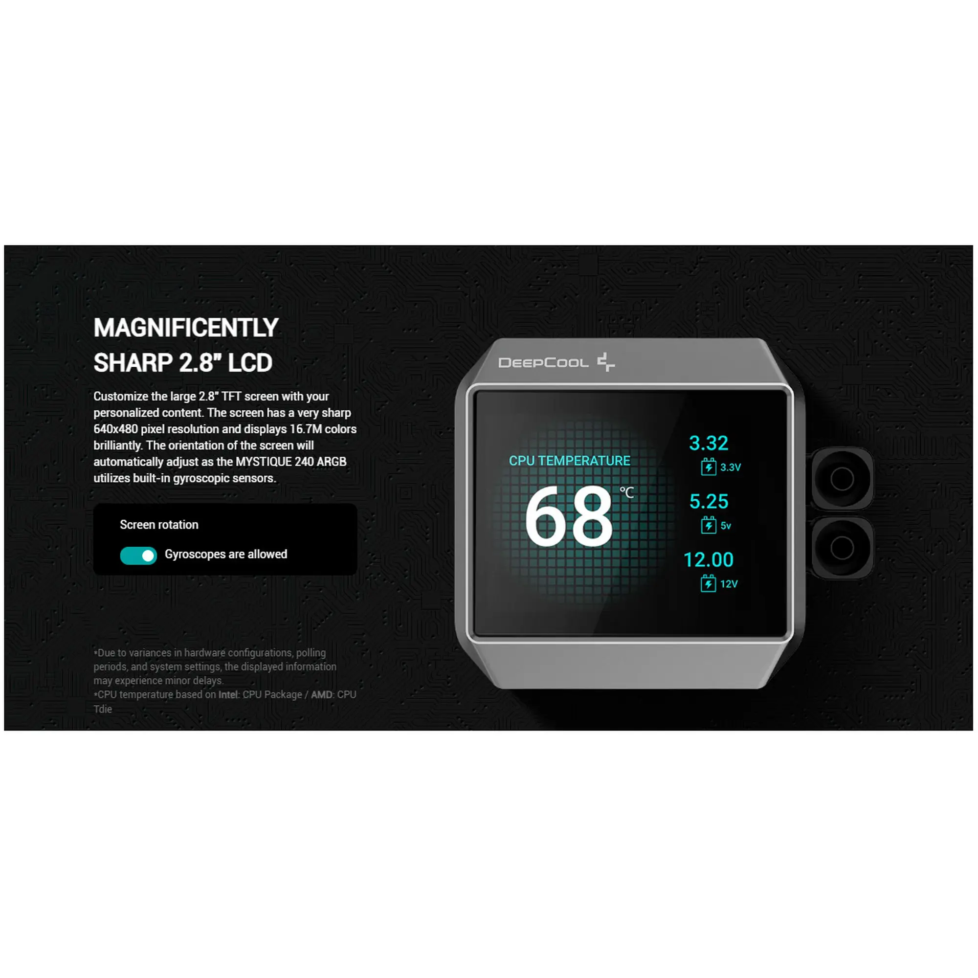Купити Система водяного охолодження DeepCool Mystique 240 ARGB Black (R-LX550-BKADSNC-G-1) - фото 9