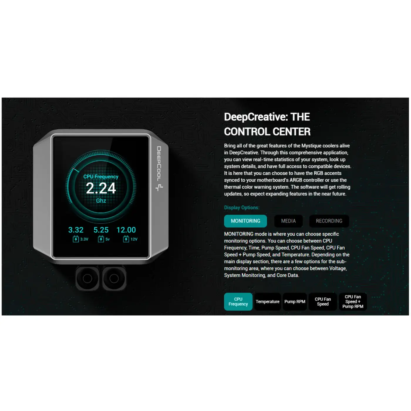 Купити Система водяного охолодження DeepCool Mystique 240 ARGB Black (R-LX550-BKADSNC-G-1) - фото 12