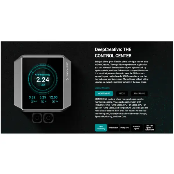 Купити Система водяного охолодження DeepCool Mystique 240 ARGB Black (R-LX550-BKADSNC-G-1) - фото 12