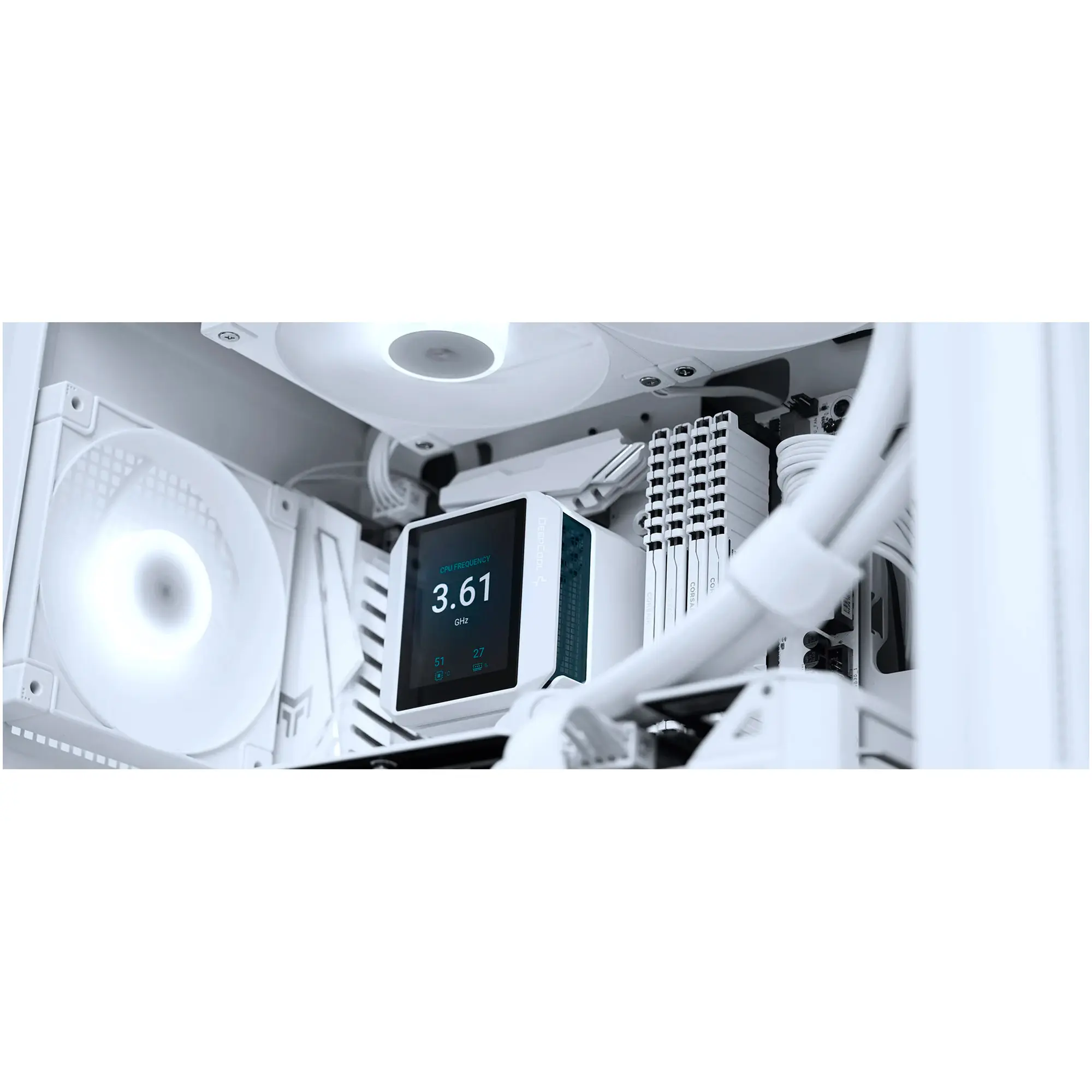Купити Система водяного охолодження DeepCool Mystique 240 ARGB White (R-LX240-WHDSNMCP-G-1) - фото 6