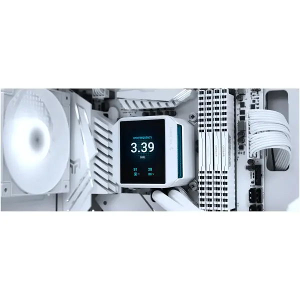 Купити Система водяного охолодження DeepCool Mystique 240 ARGB White (R-LX240-WHDSNMCP-G-1) - фото 7