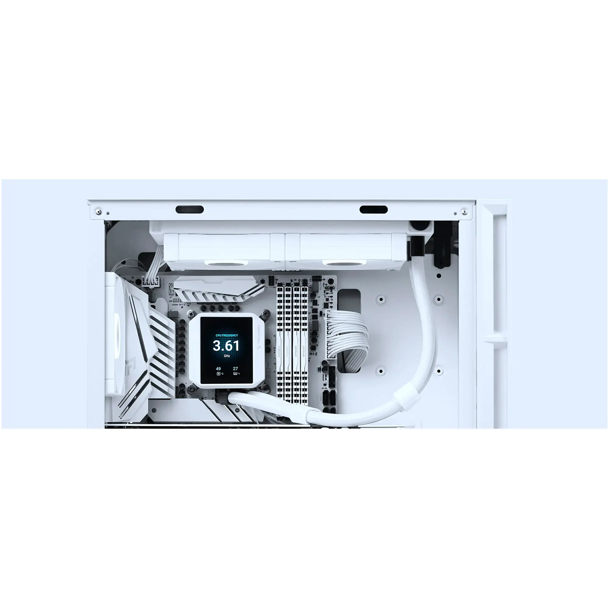 Купити Система водяного охолодження DeepCool Mystique 240 ARGB White (R-LX240-WHDSNMCP-G-1) - фото 8