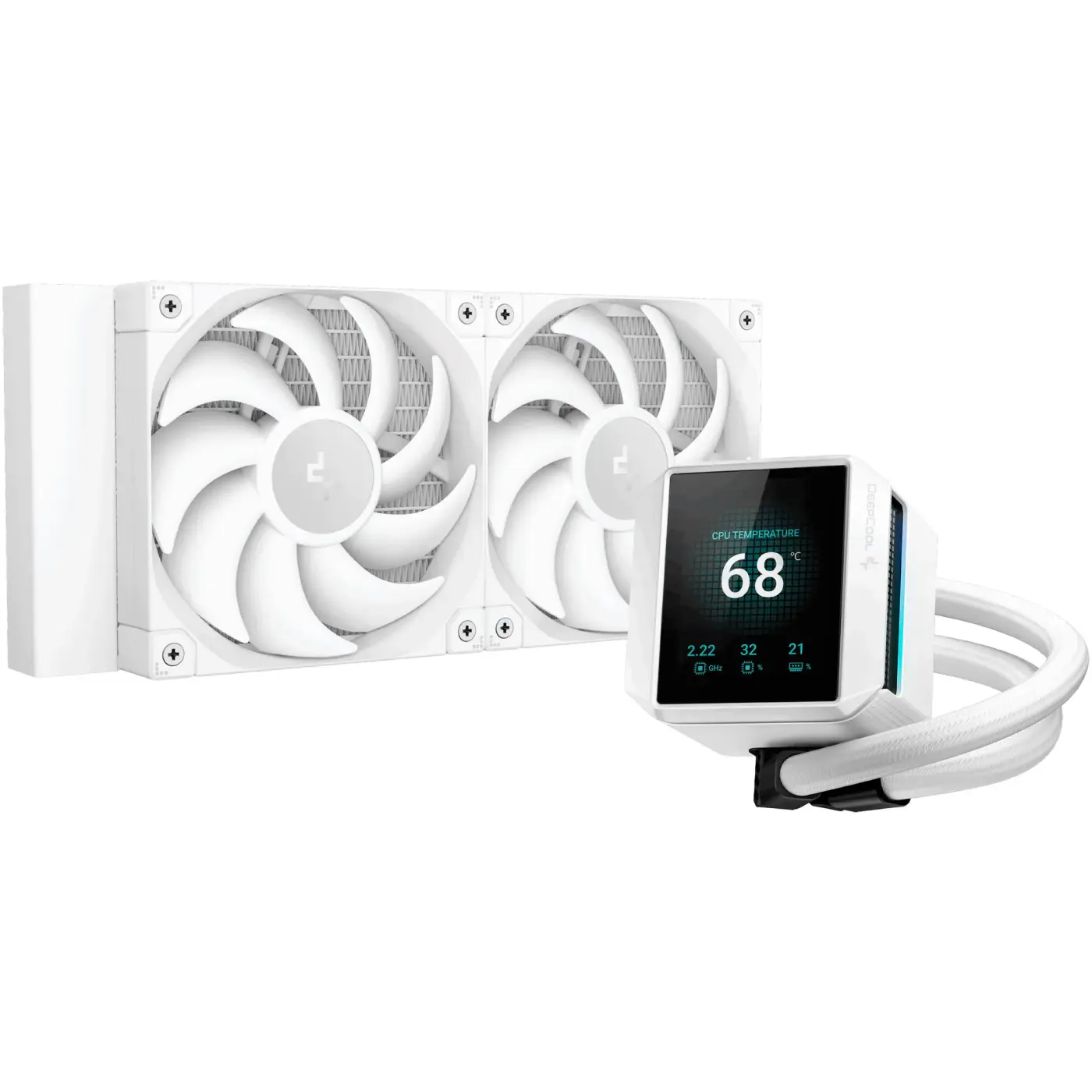 Купити Система водяного охолодження DeepCool Mystique 240 White (R-LX240-WHDSNMP-G-1) - фото 1