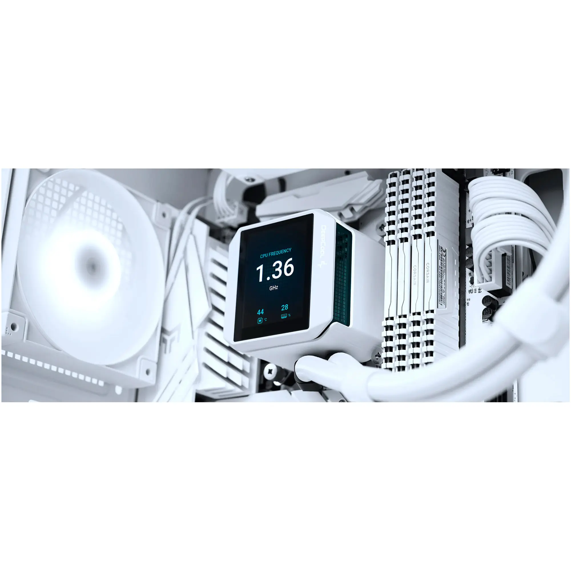 Купити Система водяного охолодження DeepCool Mystique 240 White (R-LX240-WHDSNMP-G-1) - фото 7