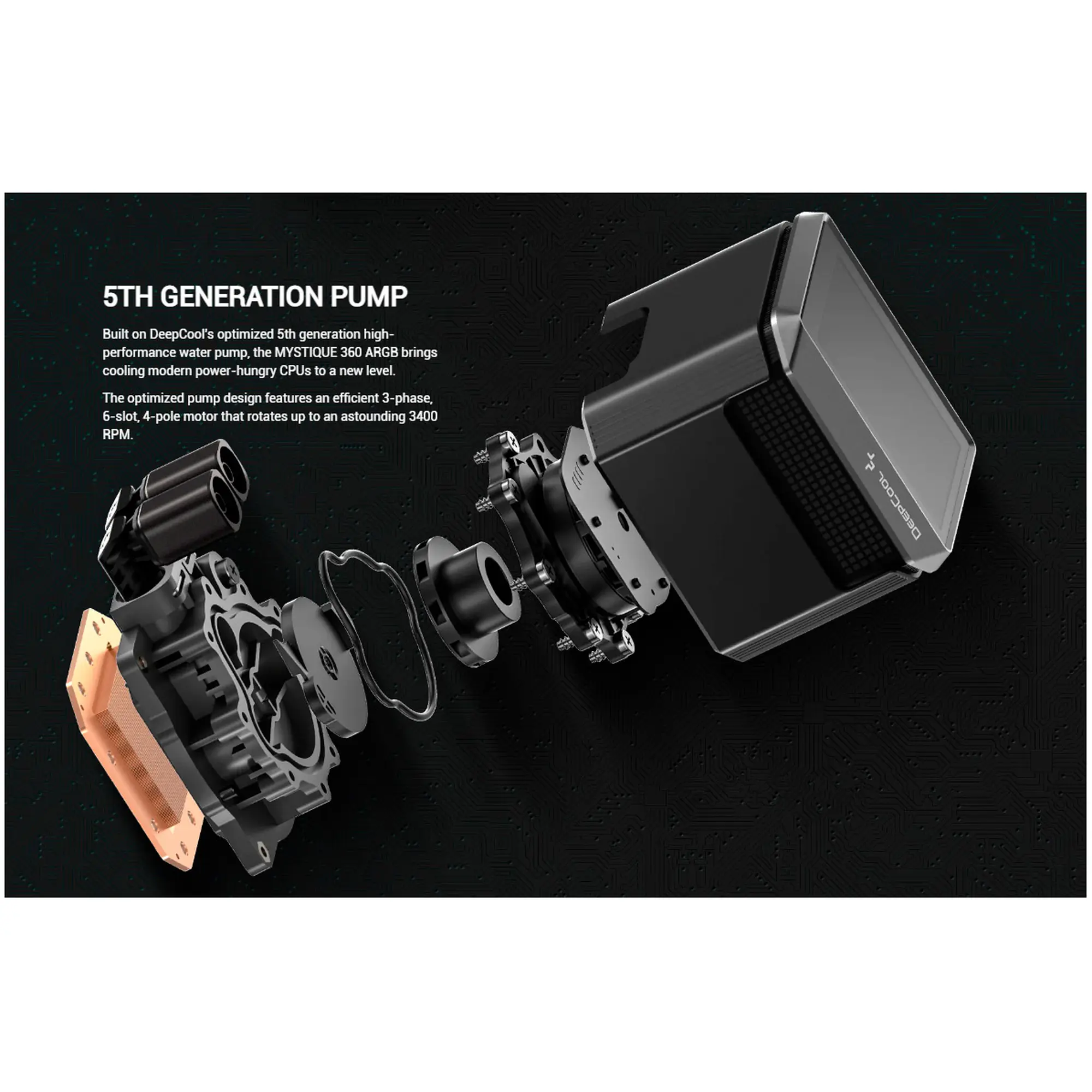 Купити Система водяного охолодження DeepCool Mystique 360 ARGB Black (R-LX750-BKADSNC-G-1) - фото 12