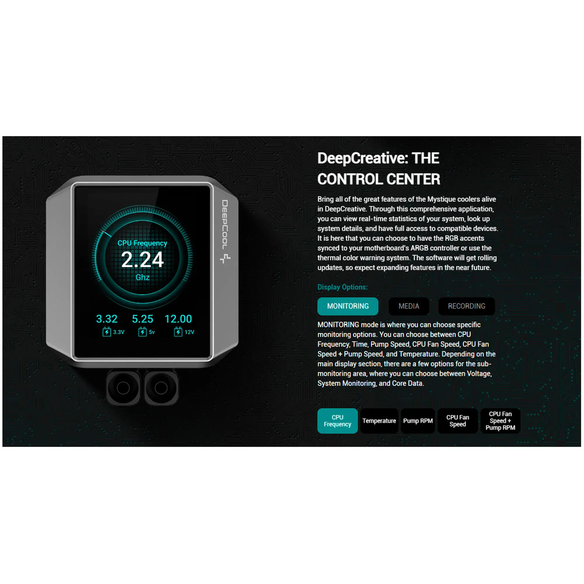 Купити Система водяного охолодження DeepCool Mystique 360 ARGB Black (R-LX750-BKADSNC-G-1) - фото 13