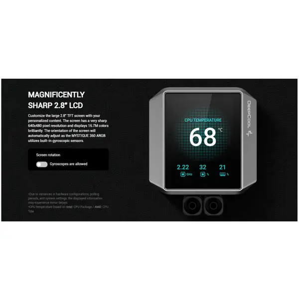 Купити Система водяного охолодження DeepCool Mystique 360 ARGB Black (R-LX750-BKADSNC-G-1) - фото 14