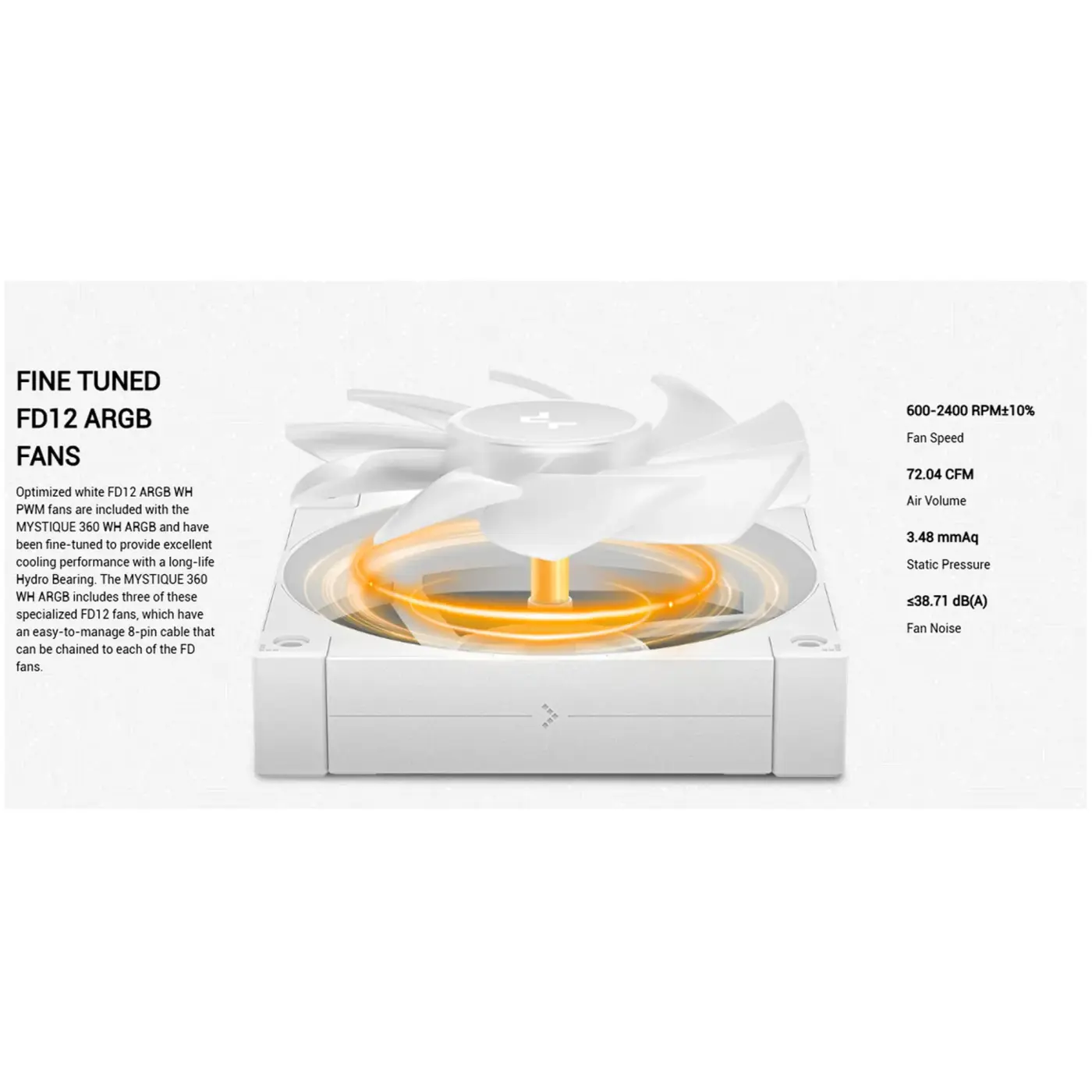 Купити Система водяного охолодження DeepCool Mystique 360 ARGB White (R-LX360-WHDSNMCP-G-1) - фото 11