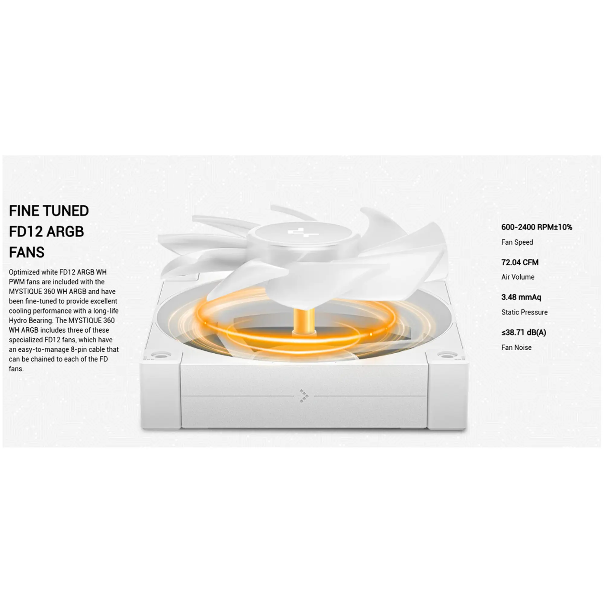 Купити Система водяного охолодження DeepCool Mystique 360 ARGB White (R-LX360-WHDSNMCP-G-1) - фото 11