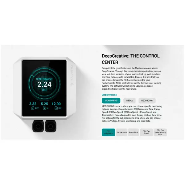 Купити Система водяного охолодження DeepCool Mystique 360 ARGB White (R-LX360-WHDSNMCP-G-1) - фото 12