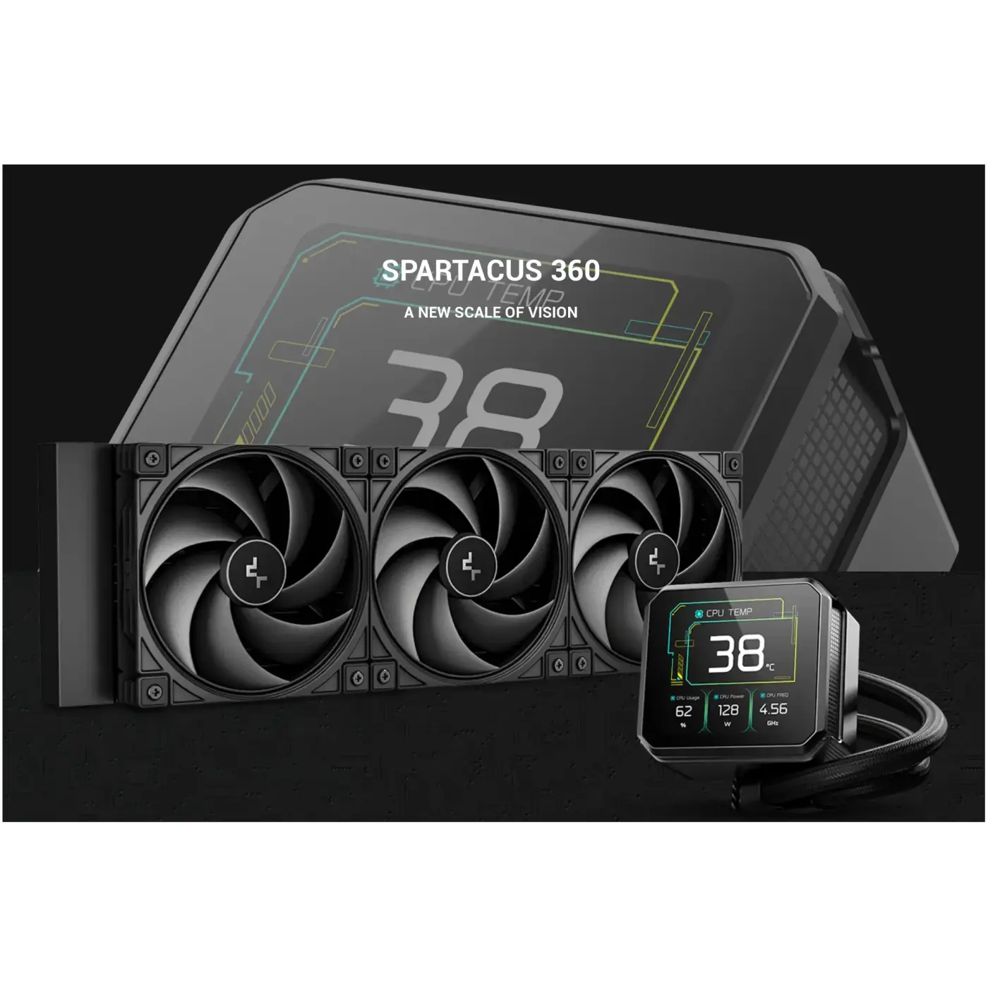 Купити Система водяного охолодження DeepCool Spartacus 360 Black (R-SPT360-BKDSMP-G-1) - фото 19