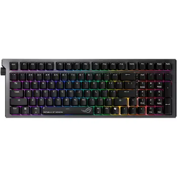 Купити Клавіатура Asus ROG Strix Morph 96 Wireless NX Snow V2 UKR ABS Black (90MP04IF-BKMA03) - фото 1