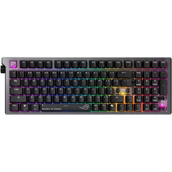 Купити Клавіатура Asus ROG Strix Morph 96 Wireless NX Snow V2 UKR ABS Black (90MP04IF-BKMA03) - фото 2
