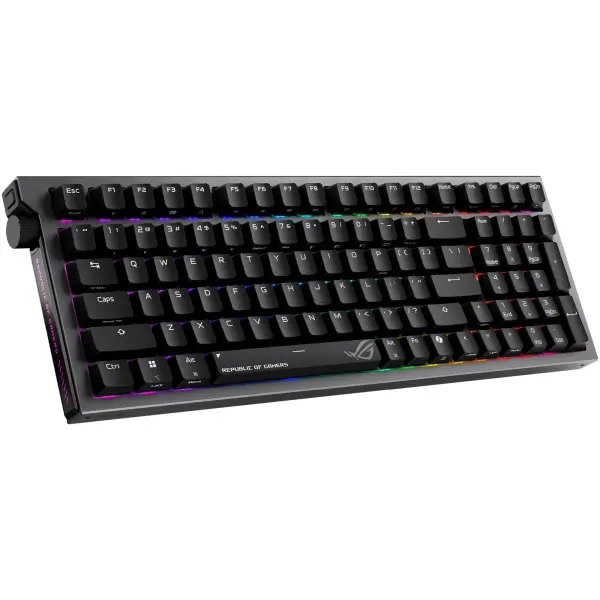 Купити Клавіатура Asus ROG Strix Morph 96 Wireless NX Snow V2 UKR ABS Black (90MP04IF-BKMA03) - фото 4