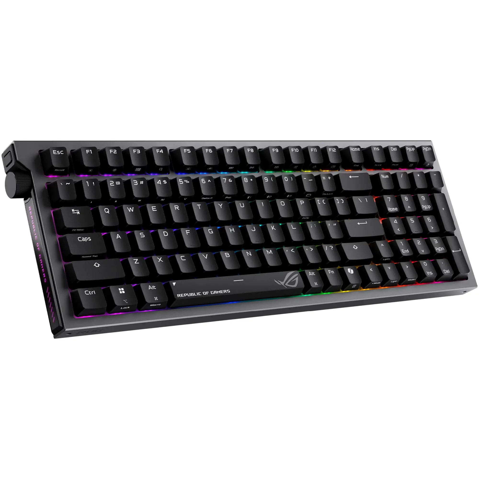 Купити Клавіатура Asus ROG Strix Morph 96 Wireless NX Snow V2 UKR ABS Black (90MP04IF-BKMA03) - фото 4