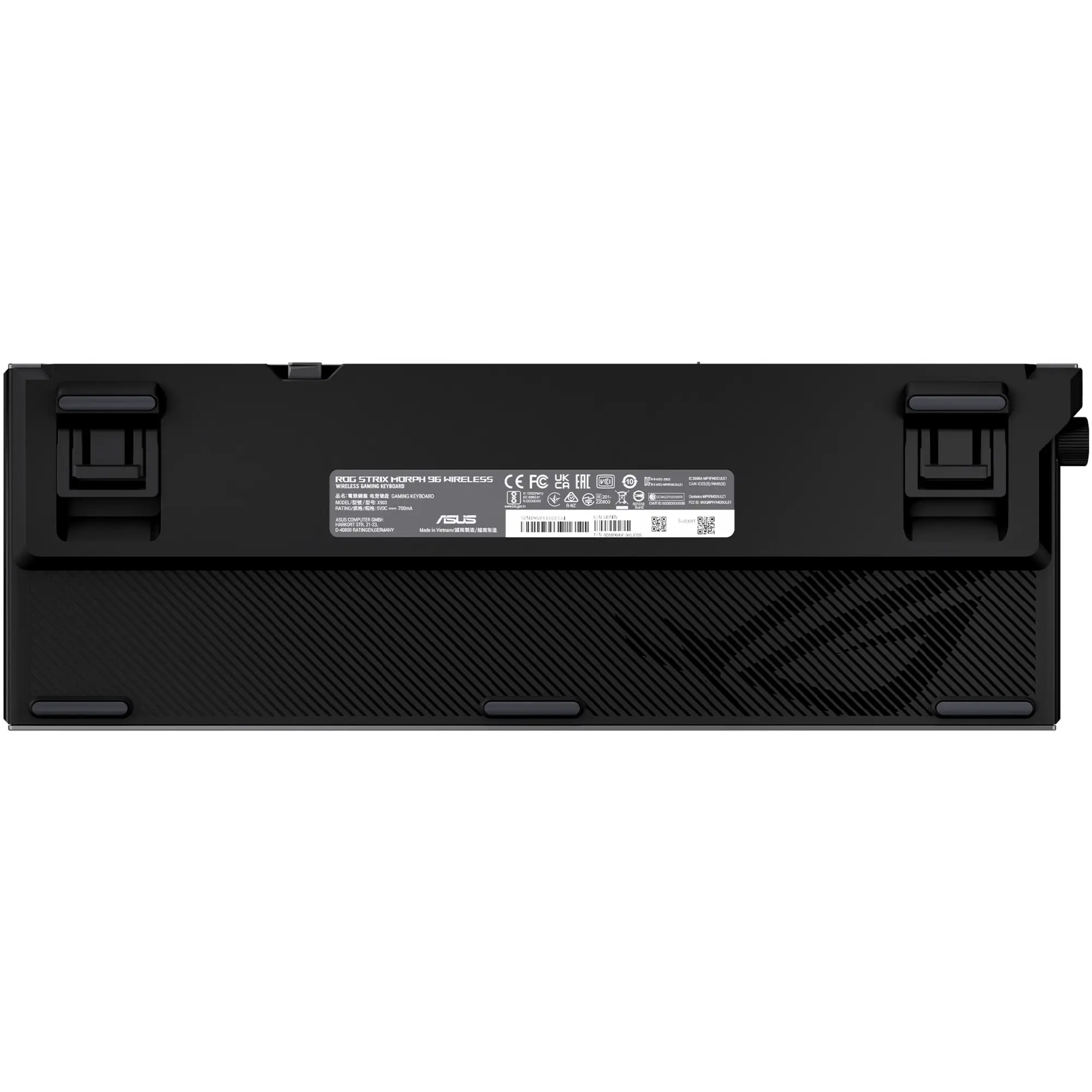Купити Клавіатура Asus ROG Strix Morph 96 Wireless NX Snow V2 UKR ABS Black (90MP04IF-BKMA03) - фото 9