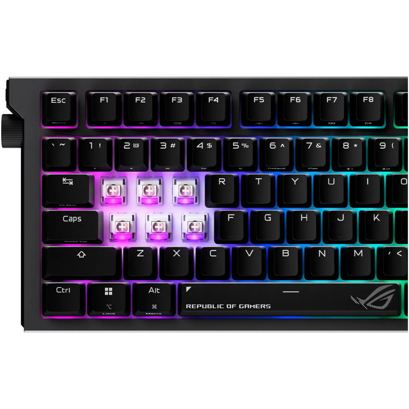 Купити Клавіатура Asus ROG Strix Morph 96 Wireless NX Snow V2 UKR ABS Black (90MP04IF-BKMA03) - фото 10