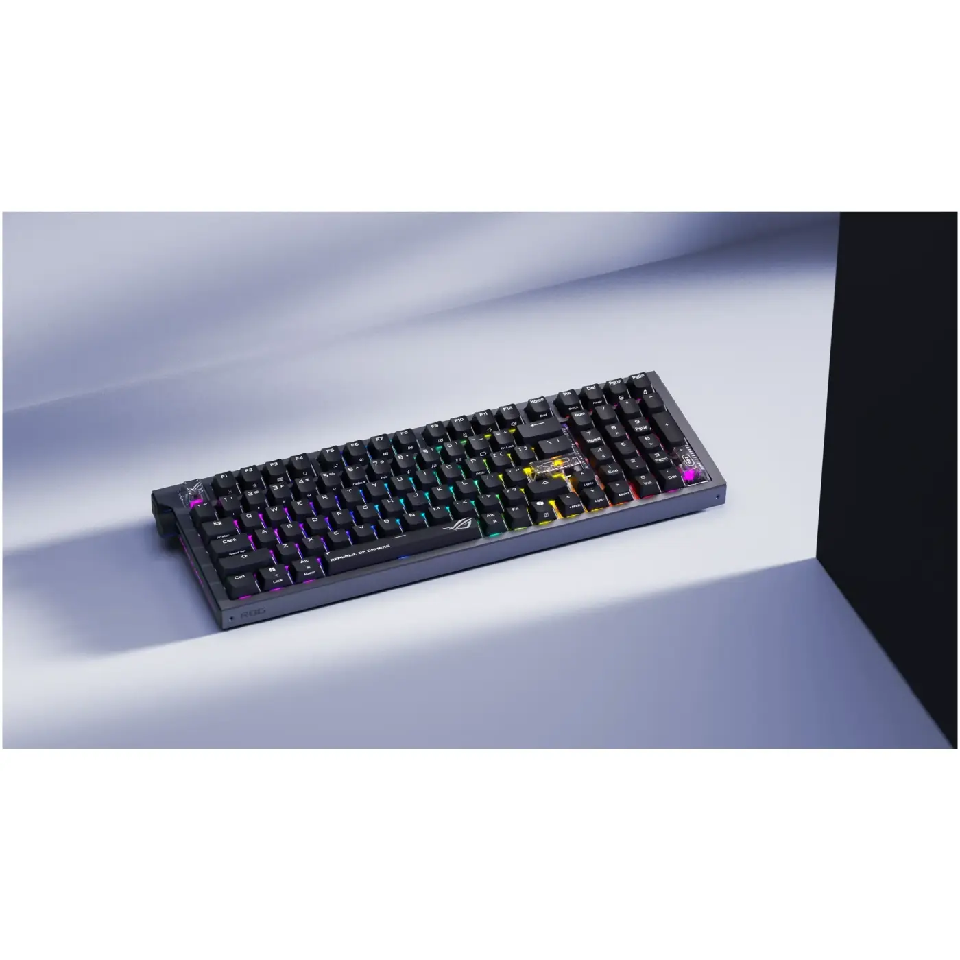 Купити Клавіатура Asus ROG Strix Morph 96 Wireless NX Snow V2 UKR ABS Black (90MP04IF-BKMA03) - фото 12