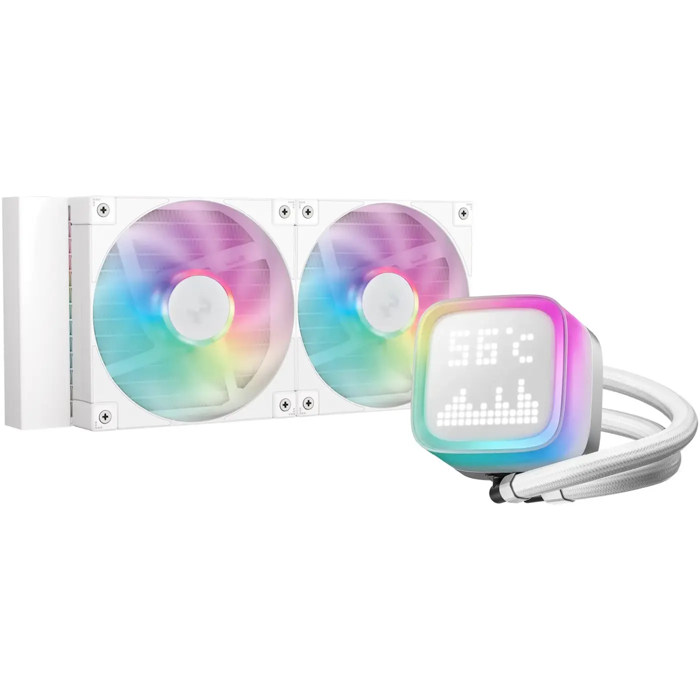 Купити Система водяного охолодження DeepCool LP240 ARGB White (R-LP240-WHMSMC-G-1) - фото 1