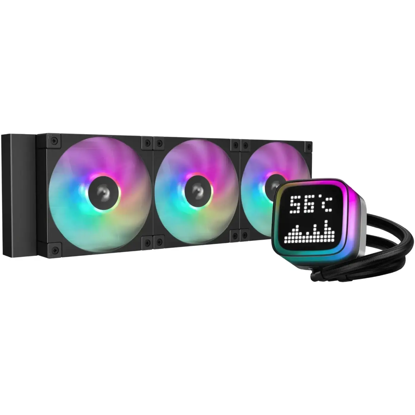 Купити Система водяного охолодження DeepCool LP360 ARGB Black (R-LP360-BKMSNC-G-1) - фото 1