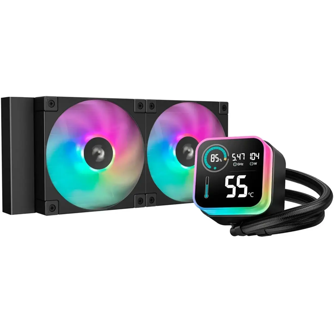 Купити Система водяного охолодження DeepCool LQ240 Black (R-LQ240-BKLSMW-G-1) - фото 1