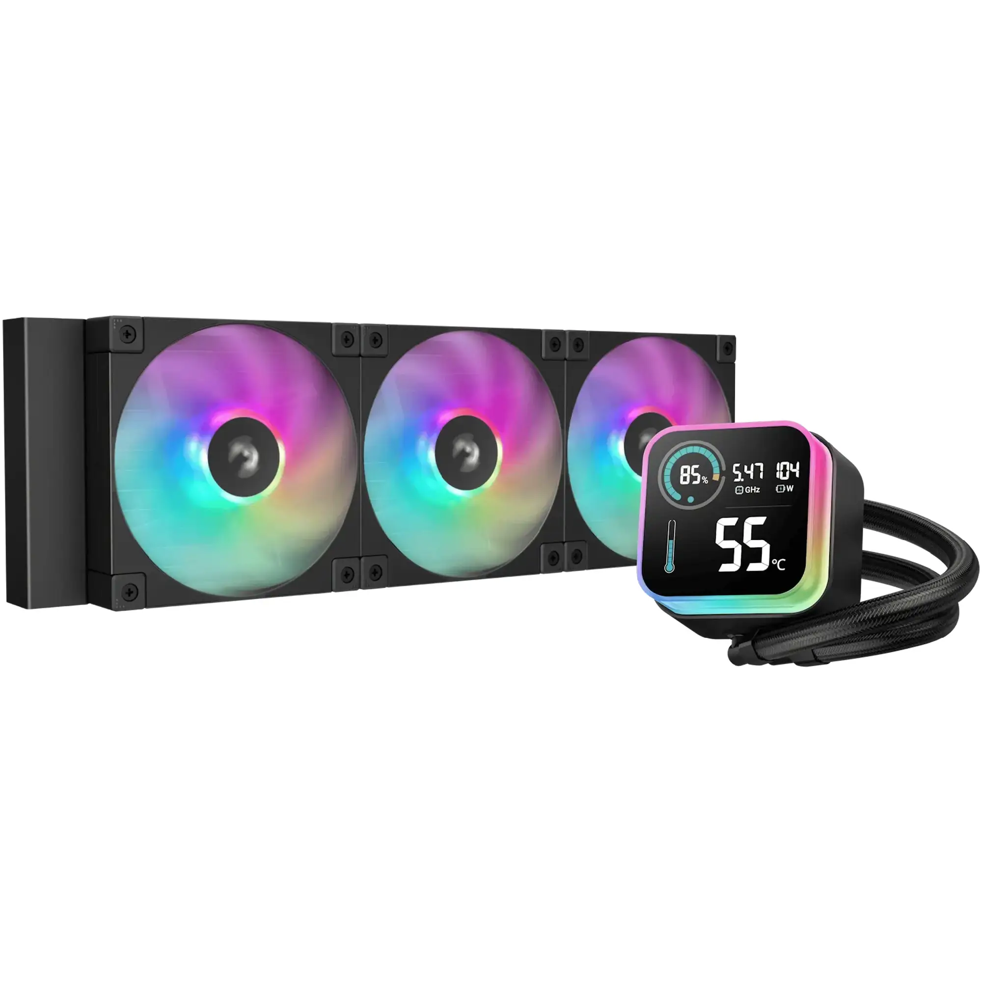 Купити Система водяного охолодження DeepCool LQ360 Black (R-LQ360-BKLSMW-G-1) - фото 1