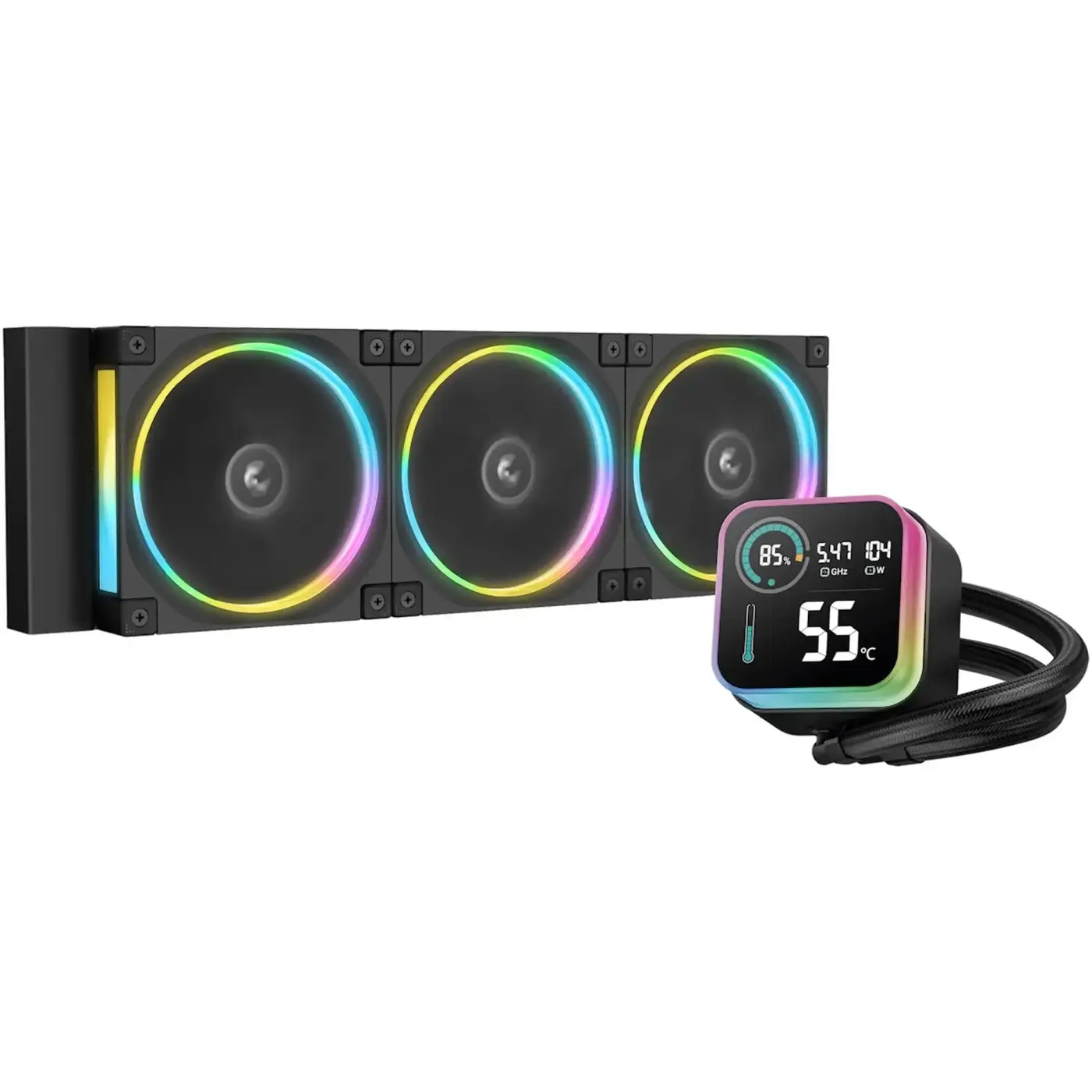 Купити Система водяного охолодження DeepCool LQ360 Ultra ARGB Black (R-LQ360-BKASMC-G-1) - фото 1