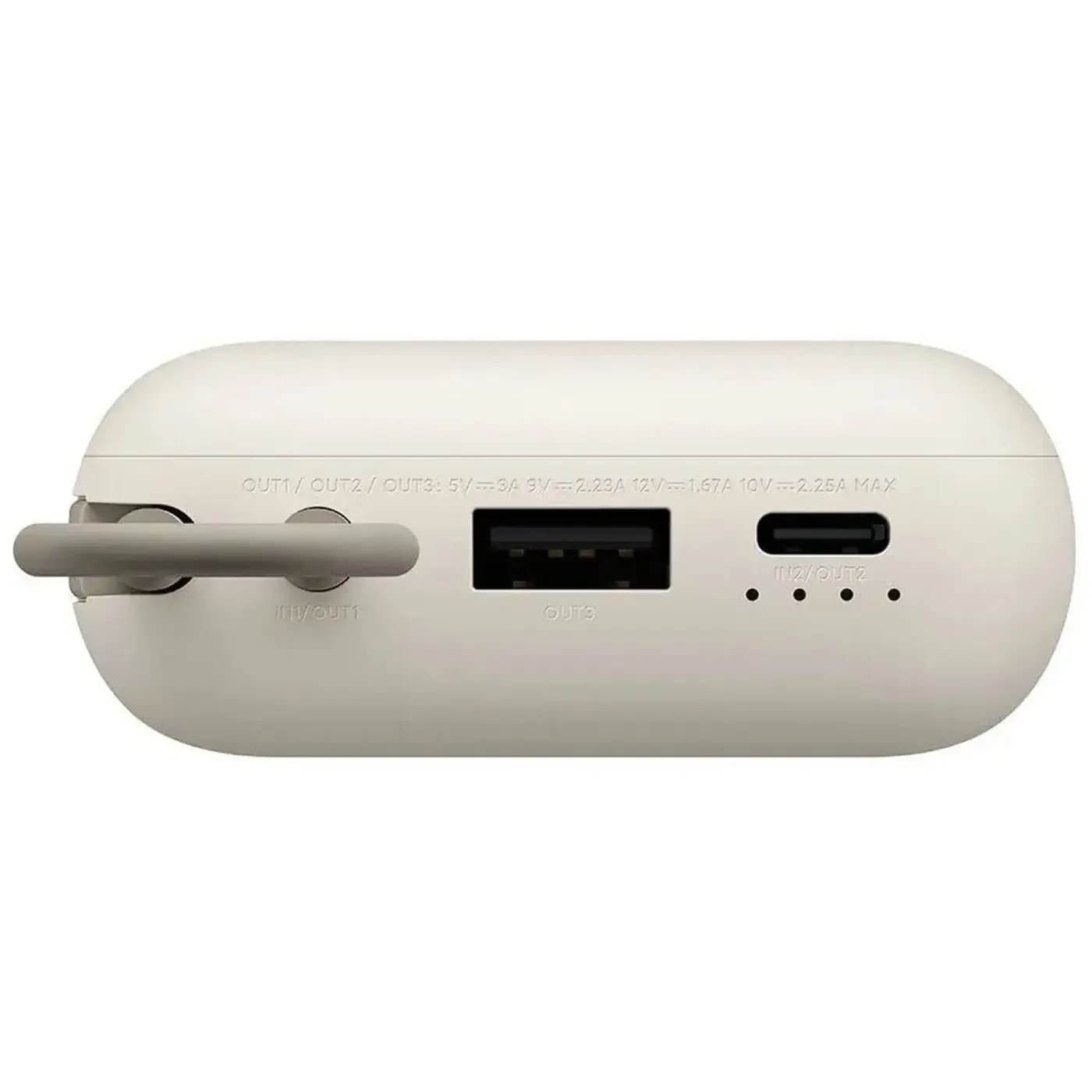 Купити Павербанк УМБ Xiaomi 10000mAh 22.5W Integrated Cable Beige (BHR9072GL) - фото 4