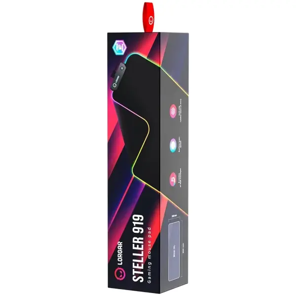 Купить Игровая поверхность Lorgar Steller 919 RGB Black (LRG-GMP919) - фото 6