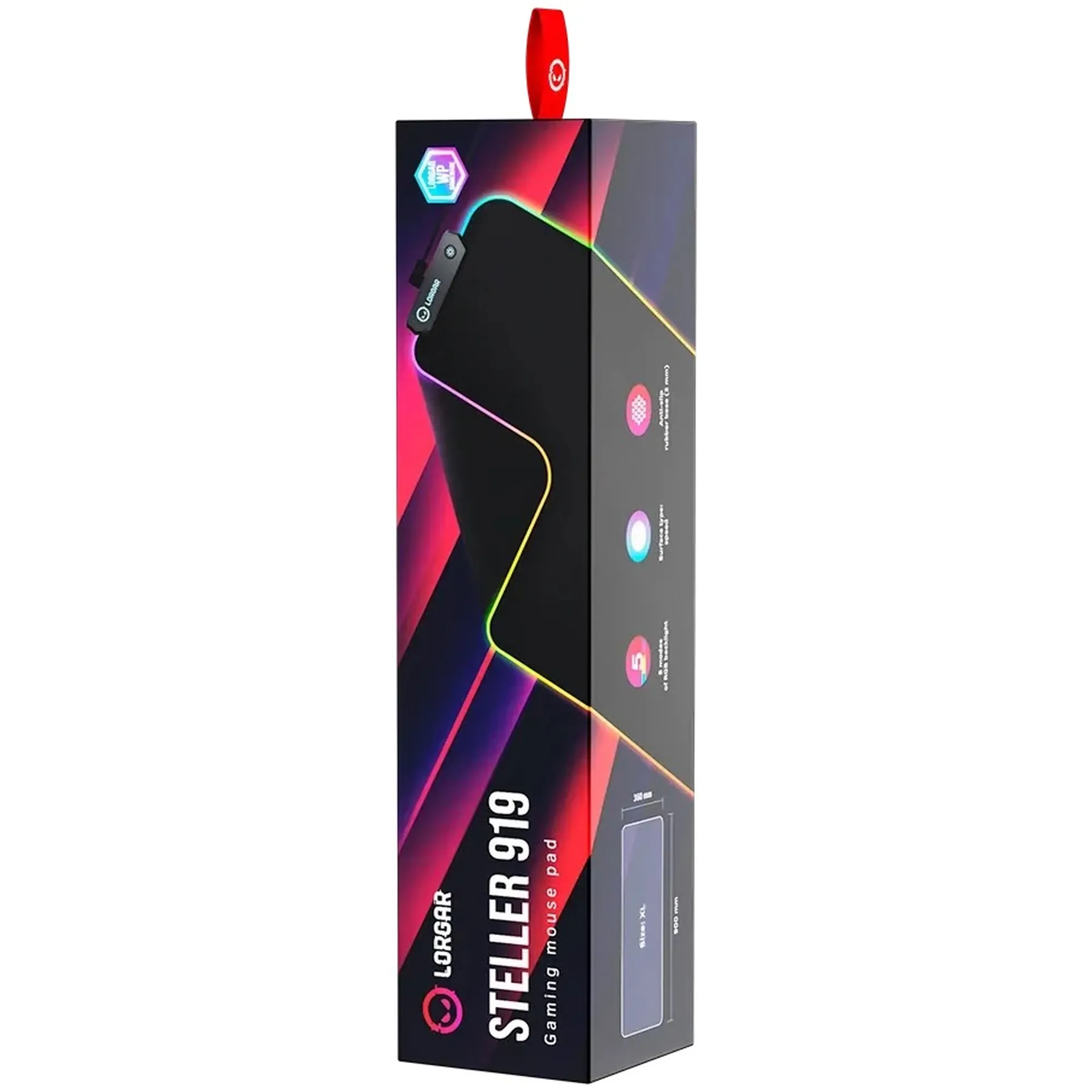 Купить Игровая поверхность Lorgar Steller 919 RGB Black (LRG-GMP919) - фото 6