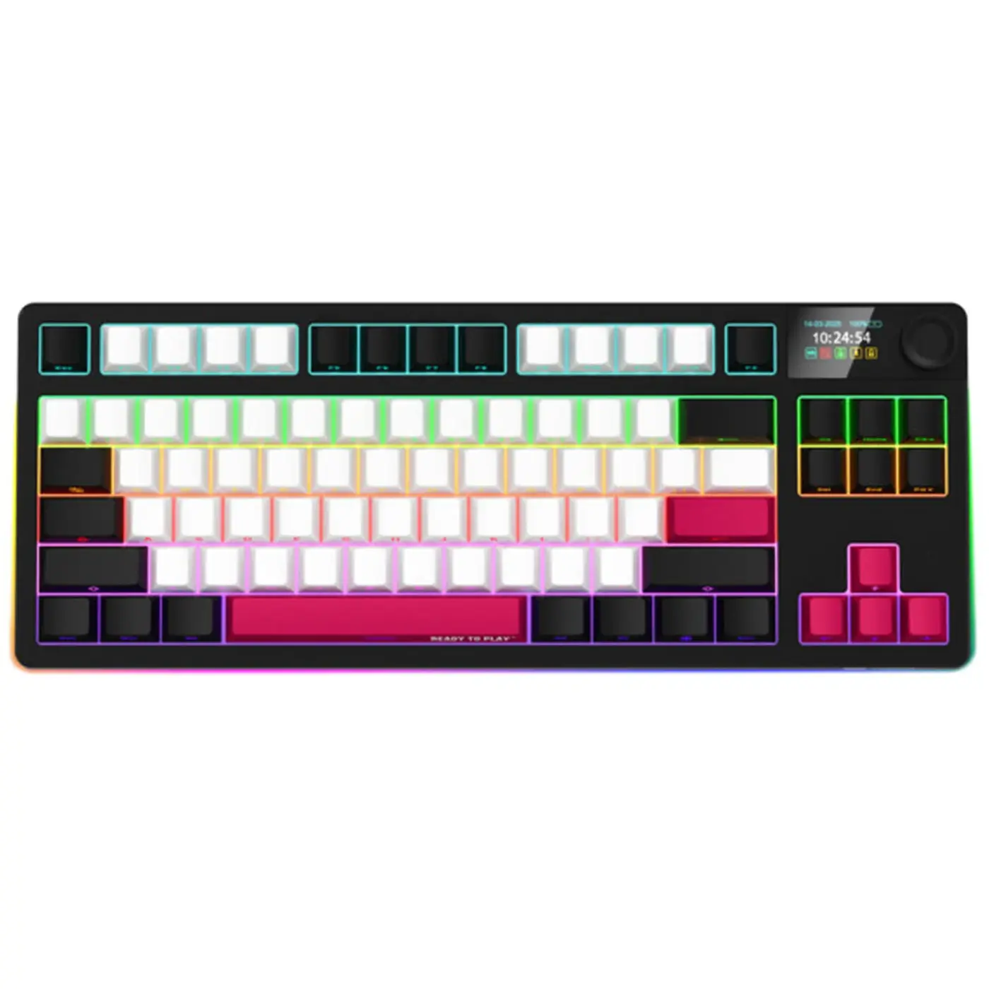 Купить Клавиатура Lorgar KBP70TKLW Wireless TKL Mechanical Pro UA Black/Red (LRG-KBP70TKLW-BK-US) - фото 1