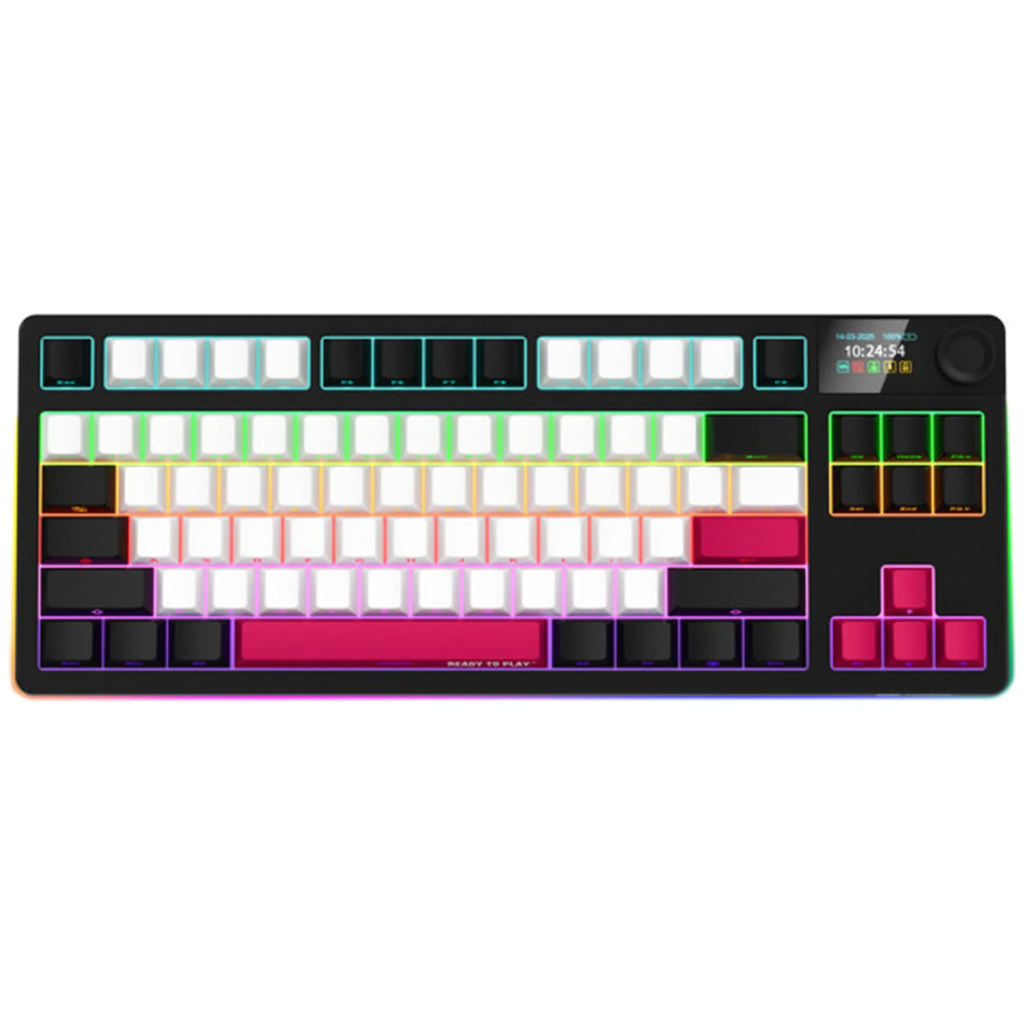Купить Клавиатура Lorgar KBP70TKLW Wireless TKL Mechanical Pro UA Black/Red (LRG-KBP70TKLW-BK-US) - фото 1