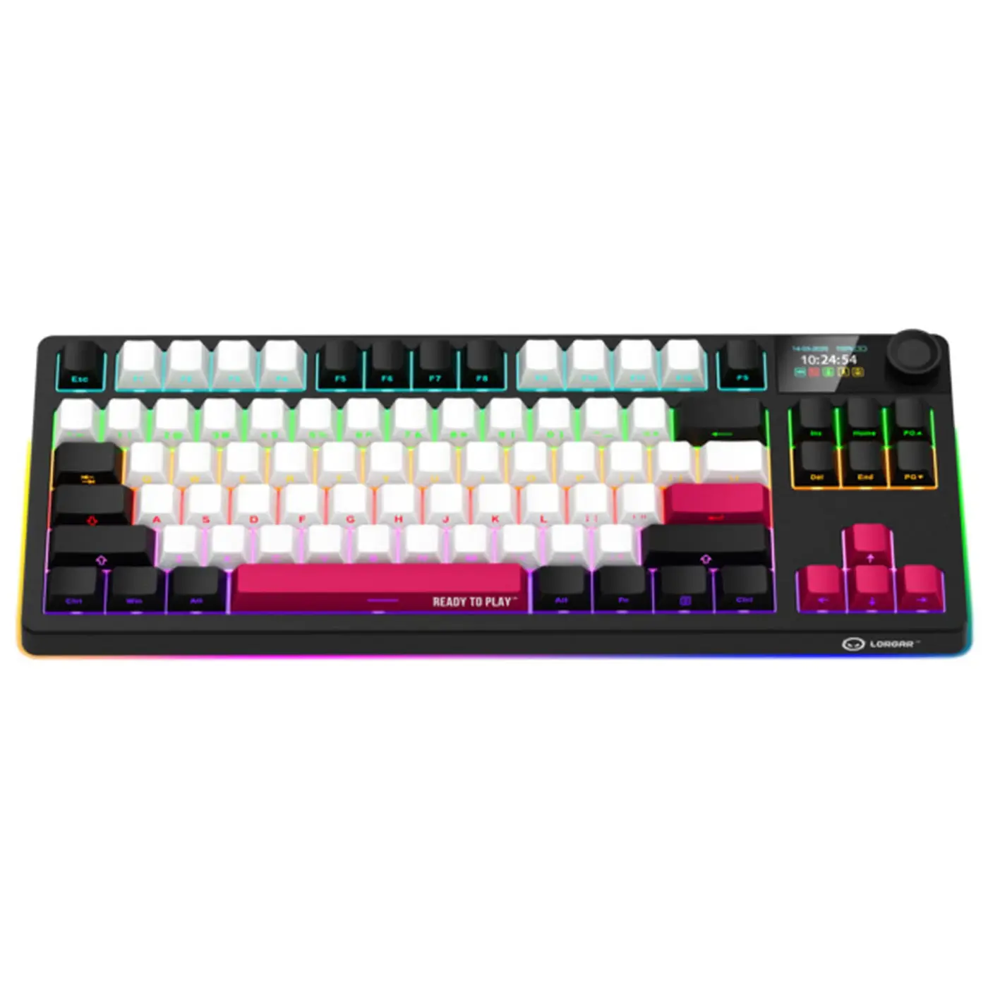 Купить Клавиатура Lorgar KBP70TKLW Wireless TKL Mechanical Pro UA Black/Red (LRG-KBP70TKLW-BK-US) - фото 3