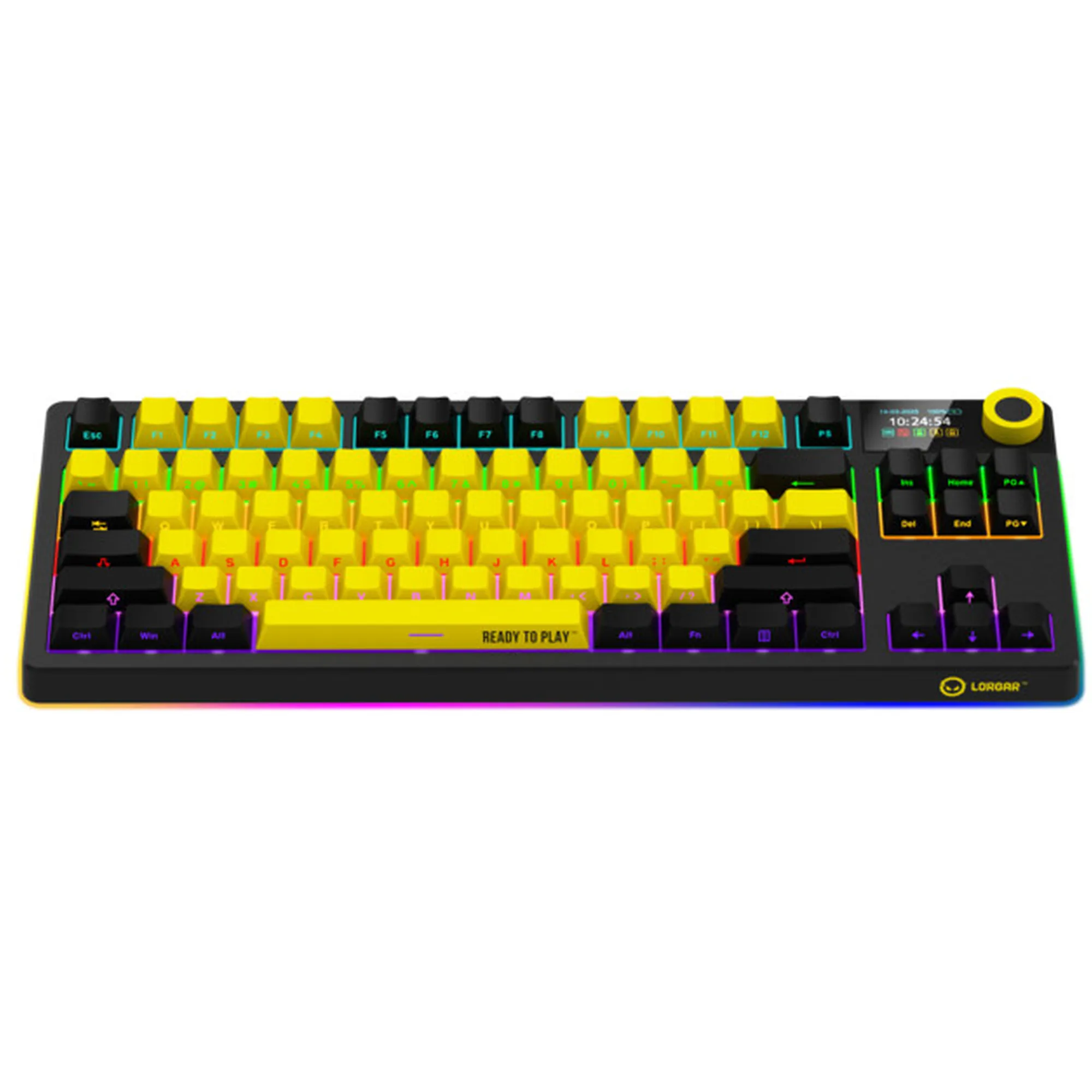 Купить Клавиатура Lorgar KBP70TKLW Wireless TKL Mechanical Pro UA Black/Yellow (LRG-KBP70TKLW-YL-US) - фото 3
