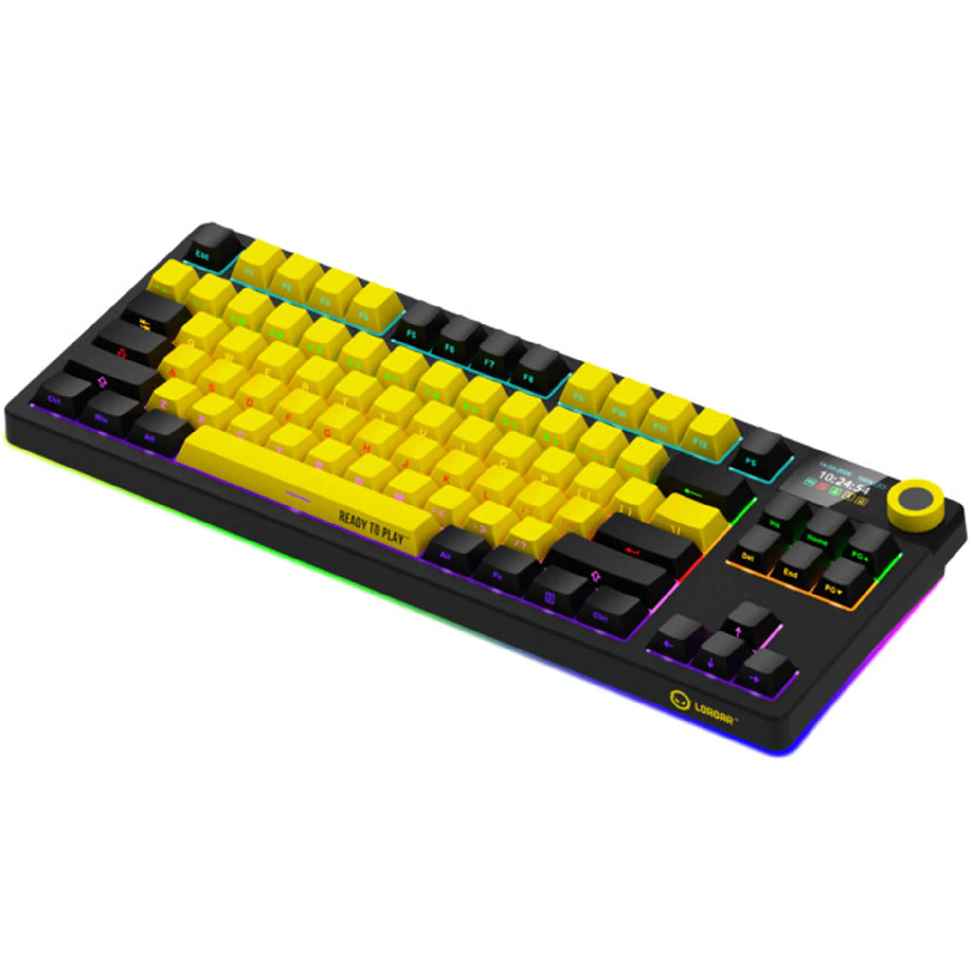 Купить Клавиатура Lorgar KBP70TKLW Wireless TKL Mechanical Pro UA Black/Yellow (LRG-KBP70TKLW-YL-US) - фото 5