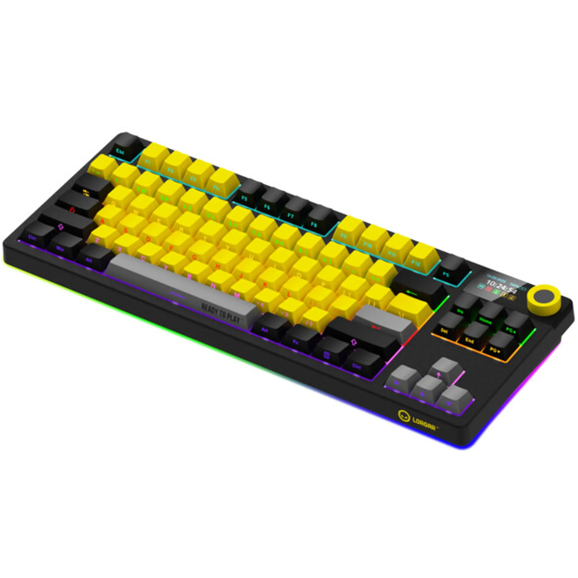 Купить Клавиатура Lorgar KBP70TKLW Wireless TKL Mechanical Pro UA Black/Yellow (LRG-KBP70TKLW-YL-US) - фото 6
