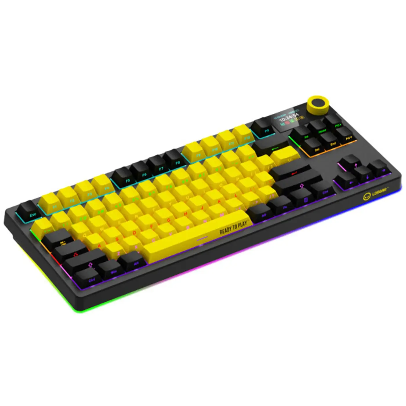 Купить Клавиатура Lorgar KBP70TKLW Wireless TKL Mechanical Pro UA Black/Yellow (LRG-KBP70TKLW-YL-US) - фото 7
