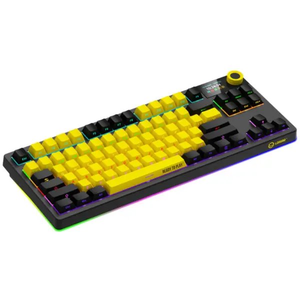 Купить Клавиатура Lorgar KBP70TKLW Wireless TKL Mechanical Pro UA Black/Yellow (LRG-KBP70TKLW-YL-US) - фото 7