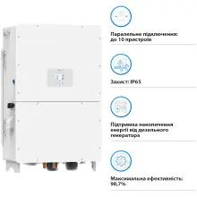 Купить Гибридный инвертор DEYE SUN-100K-SG02HP3-EU-GM10 HV-battery 100KW 10 MPPT Wi-Fi 220/380V Трехфазный (SUN-100K-SG02HP3-EU-GM10) - фото 5