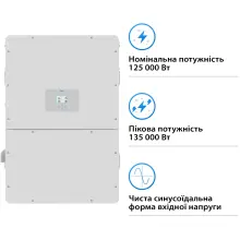 Купить Гибридный инвертор DEYE SUN-125K-SG02HP3-EU-GM10 HV-battery 125KW 10 MPPT Wi-Fi 220/380V Трехфазный (SUN-125K-SG02HP3-EU-GM10) - фото 3
