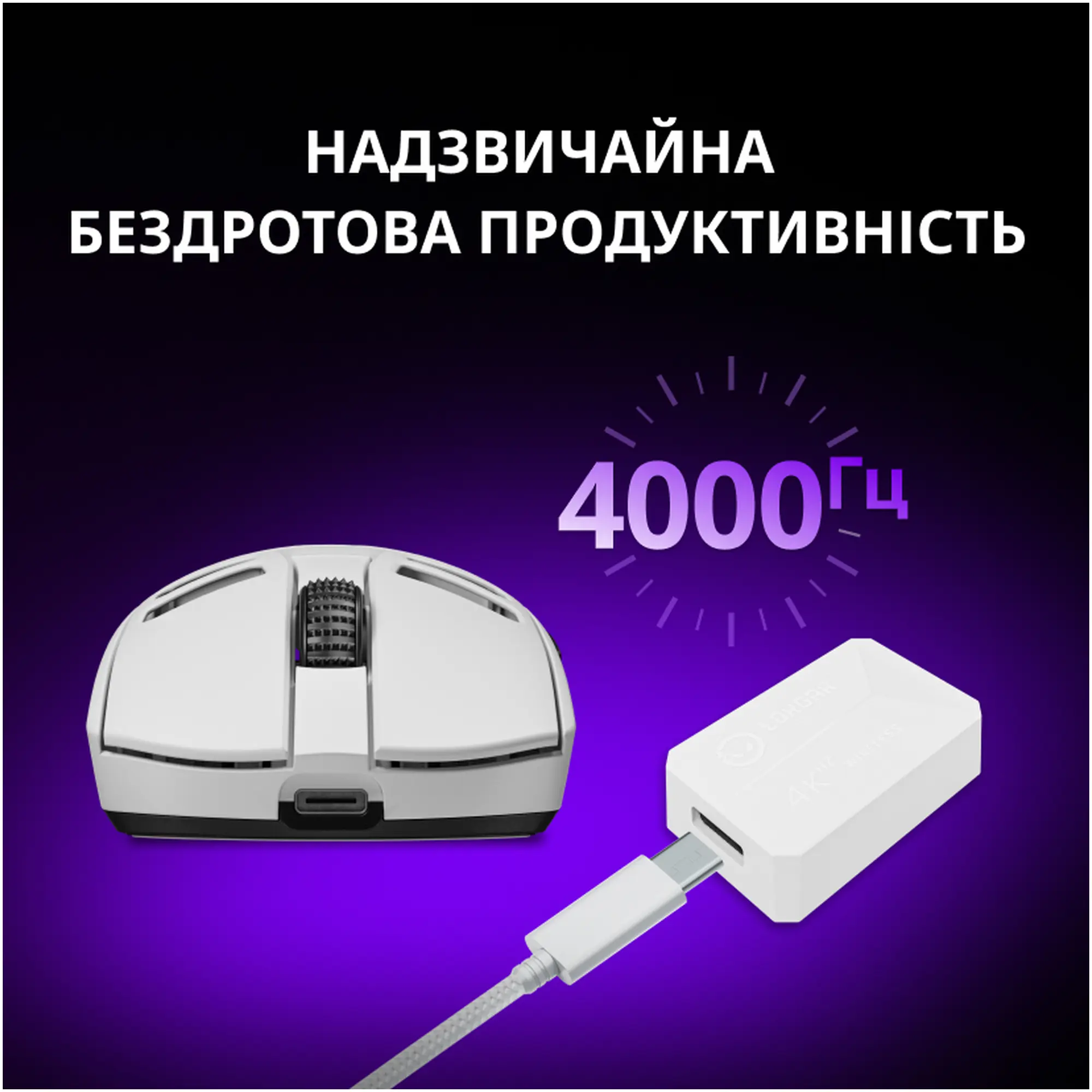 Купити Мишка Lorgar Elite MSE90W Wireless/Bluetooth White (LRG-MSE90W-WH) - фото 20