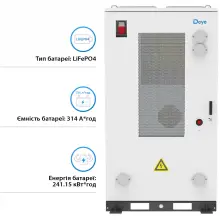 Купить Блок батарей DEYE GE-F240 240kWh, 768V, 314Ah, LiFePO4 (GE-F240-BC-2-A3) - фото 2